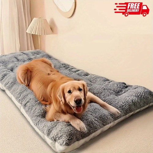 Large plush dog bed super - large,