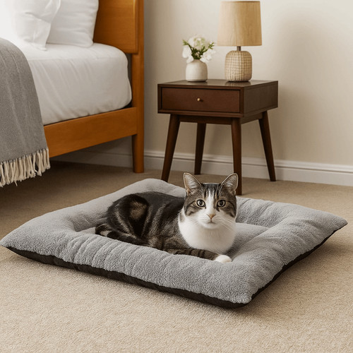 Dog bed soft pet cushion - dog, large