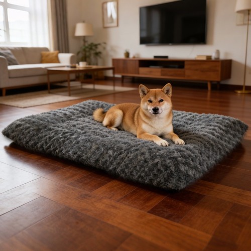 Large dog bed soft - large, cushion