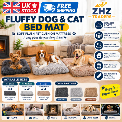 Dog bed soft - cushion, large