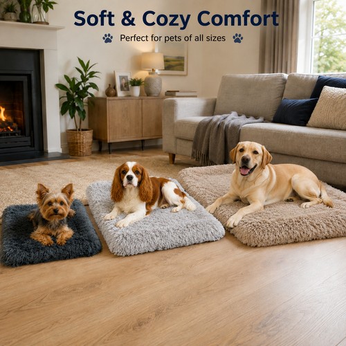 Fluffy pet sleeping mat - fluffy, warm